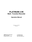 Platinum 2.5K Manual - AMETEK Power Instruments