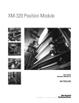XM-320 Position Module User Manual