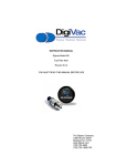 INSTRUCTION MANUAL Digivac Model 501 Fuel Filter Alert