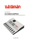 Dataman 848Pro2 Manual