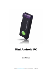 Mini Android Pc User Manual