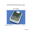 iBT-GPS Solar Bluetooth GPS Data Logger User`s Manual