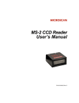 MS-2 CCD Reader User`s Manual