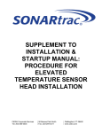 Elevated temperature sensor head installation