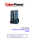 User`s Manual Professional Rack Mount UPS PR3000