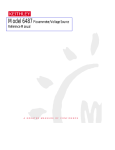 Model 6487 Picoammeter/Voltage Source Reference Manual