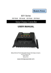 USER MANUAL Solar Charge Controller