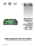OMB-DaqBook/2000AEX Series User`s Manual