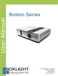 Boxlight Boston WX30N Operating Instructions