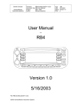 User Manual RB4 Version 1.0 5/16/2003