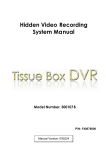 Hidden Video Recording System Manual
