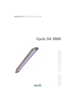 User manual, Cyclo 03/04 DMX