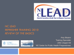 NC LEAD Refresher Training 2010 Webinar Presentation