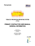 primary contractor user manual general information