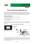 AN411 - Color Touchscreen Application Kit