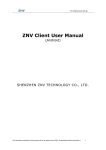 ZNV Client User Manual - Shenzhen ZNV Technology Co., Ltd