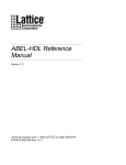 ABEL-HDL Reference Manual