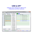 USB-to-SPI Elite Software User`s Manual