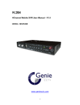H.264 4Channel Mobile DVR User Manual - V1.0