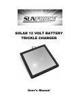 Solar 12 Volt Battery Trickle Charger