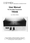 User Manual TRX4S