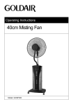 40cm Misting Fan