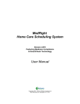 MedRight Home Care Scheduling System User Manual