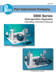 3900 Series Hydrogenation Apparatus