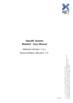 OpenRC System WebGUI – User Manual Software Version - X-Net