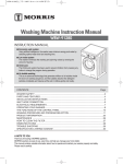 WBW-91280 Washing Machine Instruction Manual