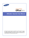 OfficeServ Operator User Manual--August 2011