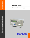 Programmable Power Supply P6000 V3.0 User`s Manual