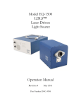 Model EQ-1500 LDLS™ Laser-Driven Light Source Operation Manual