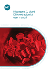 Kleargene XL blood DNA extraction kit user manual
