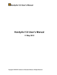 HandyAvi 5.0 User`s Manual