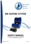 USER`S MANUAL BM SEATING SYSTEM