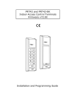 Installation and Programming Guide PRT42 and PRT42-BK