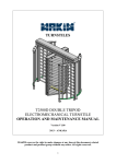 TURNSTILES T2500D DOUBLE TRIPOD ELECTROMECHANICAL