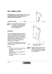 Data Sheet IB IL TEMP 2 RTD