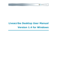 Livescribe Desktop User Manual Version 1