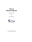 TSP 5.0 Reference Manual - National Bureau of Economic Research