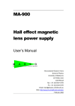 MA-900 Hall effect magnetic lens power supply
