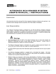 Nitronox Scavenger System User Manual