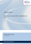 XC800 Family Guide to using the DALI LightNet tool