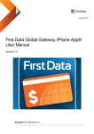 First Data Global Gateway iPhone App® User Manual