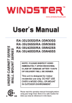 User`s Manual - windster range hood