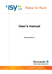 Rebar for Revit User`s manual - Norconsult Informasjonssystemer
