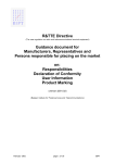 R&TTE Directive Guidance document for Manufacturers