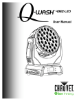 Q-Wash 436Z-LED User Manual Rev. 1