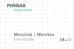 MicroLink User Manual - The Hearing Aid Museum